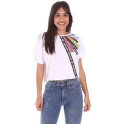 Vêtements Femme T-shirts manches courtes Ea7 Emporio Armani trim 3KTT40 TJ39Z Blanc