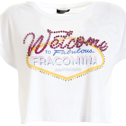 Vêtements Femme T-shirts manches courtes Fracomina FS21ST3015J406N5 Blanc