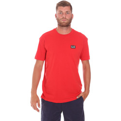 Vêtements Homme T-shirts manches courtes Ea7 Emporio embroidered-logo Armani 3KPT63 PJ6EZ Rouge