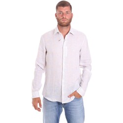 Vêtements Homme Chemises manches longues Calvin Klein Jeans K10K107239 Blanc