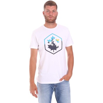 Vêtements Homme T-shirts manches courtes Lumberjack CM60343 023EU Blanc