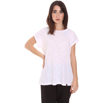 Vêtements Femme T-shirts manches courtes Lumberjack CW60343 011EU Blanc