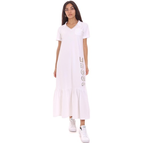 Femme Liu Jo TA1200 J6193 Blanc - Vêtements Robes longues Femme 70 