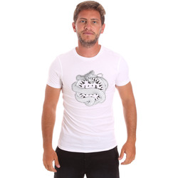 Vêtements Homme T-shirts manches courtes Roberto Cavalli HST64B Blanc