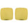 Montres & Bijoux Femme Boucles d'oreilles Brillaxis Boucles d'oreilles carré or jaune 18 carats Blanc