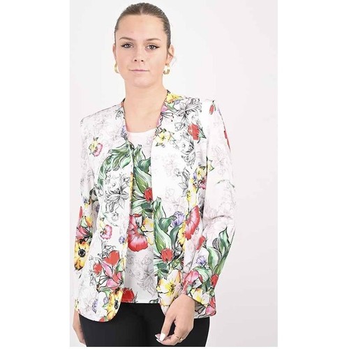 Georgedé Twinset Léa Imprimé Top et Veste Fleuri Multicolore - Vêtements  Vestes Femme 159,00 €