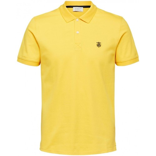 Homme Selected Polo manches courtes Taille : H Jaune S Jaune - Vêtements Polos manches courtes Homme 26 