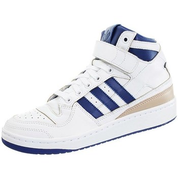 Chaussures Homme Basketball adidas Originals Forum Mid Blanc, Bleu