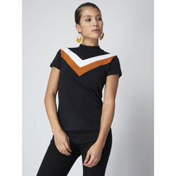 Vêtements Femme T-shirts manches courtes Project X Paris Tee Shirt F181008 Noir