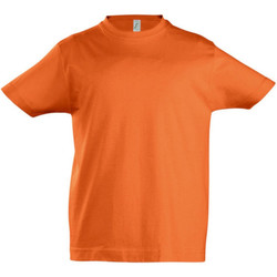 Vêtements Enfant T-shirts linen manches courtes Sols 11770 Orange