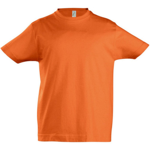 Vêtements Enfant T-shirt with puff sleeves Sols 11770 Orange