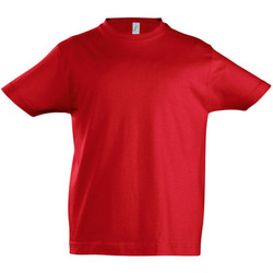 Vêtements Enfant T-shirts linen manches courtes Sols 11770 Rouge