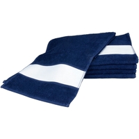 Maison & Déco Serviettes et gants de toilette A&r Towels 30 cm x 140 cm RW6042 Bleu