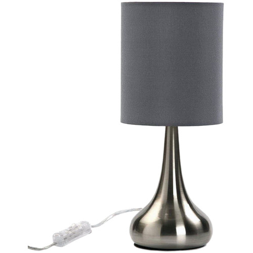Maison & Déco Hip Hop Honour Versa Lampe de table en métal gris Argenté