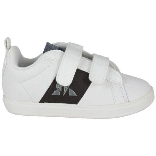 Chaussures Enfant Baskets mode Le Coq Sportif 2120031 OPTICAL WHITE/DARK BROWN Blanc