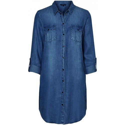 Vêtements Femme Robes Femme | Vero Moda Robe courte en jean Taille : F Bleu XS - UF74375