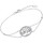 Montres & Bijoux Femme Bracelets Lotus Bracelet  Silver Collection Family Tree Blanc