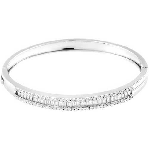 Sweats & Polaires Femme Bracelets Cleor jewels/bangle en Argent 925/1000 et zircon Blanc
