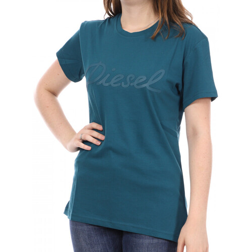Vêtements Femme T-shirts manches courtes Diesel 00SL2T-0RCZJ Bleu