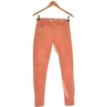 Zara jean droit femme 36 - T1 - S Orange Orange - Vêtements Jeans Femme  6,00 €