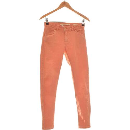 Zara Jean Droit Femme 36 - T1 - S Orange - Vêtements Jeans droit Femme  10,00 €