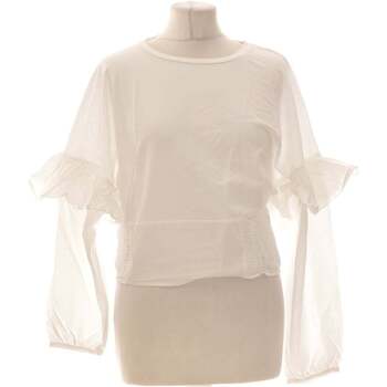 Vêtements Femme Vases / caches pots dintérieur Mango top manches longues  36 - T1 - S Blanc Blanc