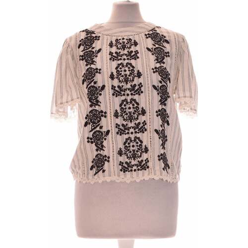 Vêtements Femme myspartoo - get inspired Zara top manches courtes  34 - T0 - XS Blanc Blanc