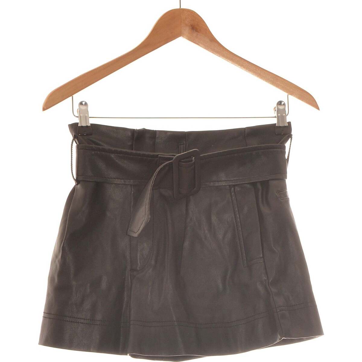 Vêtements Femme straight-leg denim pants Schwarz short  34 - T0 - XS Noir Noir