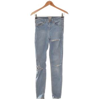 jeans asos  jean droit femme  34 - t0 - xs bleu 