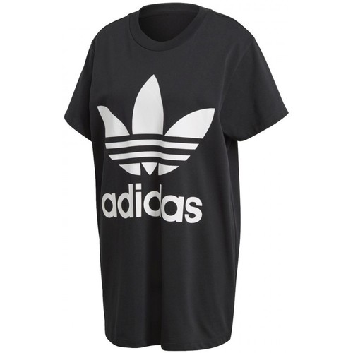 Vêtements Femme T-shirts & Polos adidas Originals Big Trefoil Tee Noir