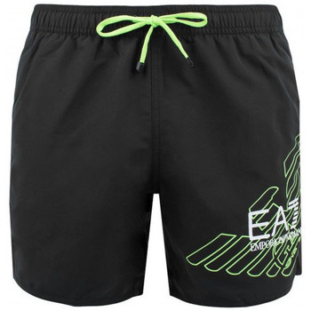 Vêtements Homme Maillots / Shorts de bain Emporio Armani EA7 Short de bain homme ARMANI noir et vert fluo 902000 9P724 - 46 Vert