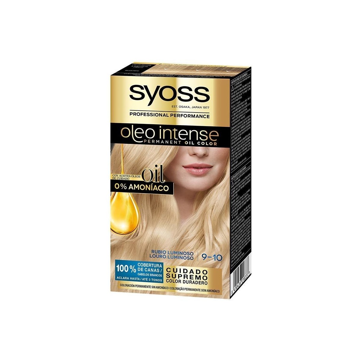 Beauté Femme Colorations Syoss Oleo Intense Coloration Sans Ammoniaque 9.10-blond Lumineux 5 