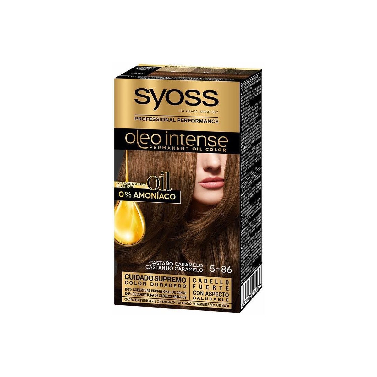 Beauté Femme Colorations Syoss Oleo Intense Coloration Sans Ammoniaque 5.86-brun Caramel 5 Pc 