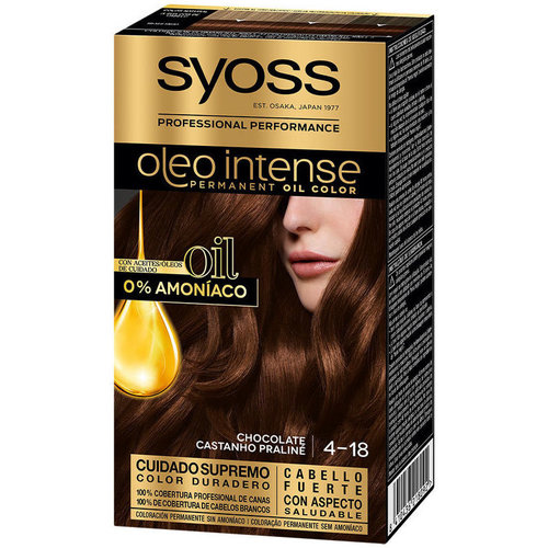 Beauté Femme Colorations Syoss Oleo Intense Coloration Sans Ammoniaque 4.18-chocolat 