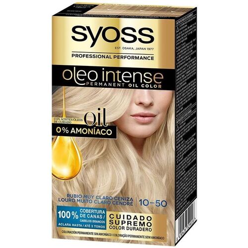 Beauté Femme Colorations Syoss Oleo Intense Coloration Sans Ammoniaque 10.50 - Blond Clair Ce 