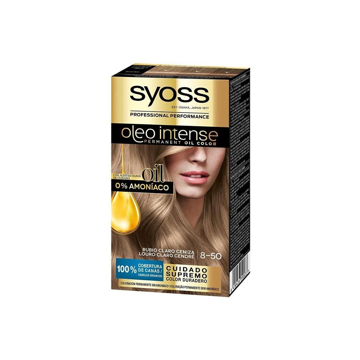 Beauté Femme Colorations Syoss Oleo Intense Coloration Sans Ammoniaque 8.50-blond Cendré 5 Pc 