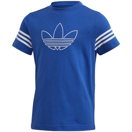 Vêtements Enfant T-shirts manches courtes rockstar adidas Originals Outline Tee Bleu