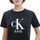 Vêtements Femme T-shirts manches courtes Calvin Klein Jeans Classic front logo Noir