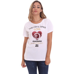Vêtements Femme T-shirts manches courtes Fracomina FP21ST3023J40013 Blanc