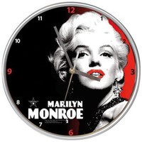 Maison & Déco Horloges Tropico Pendule murale en métal Marilyn Noir