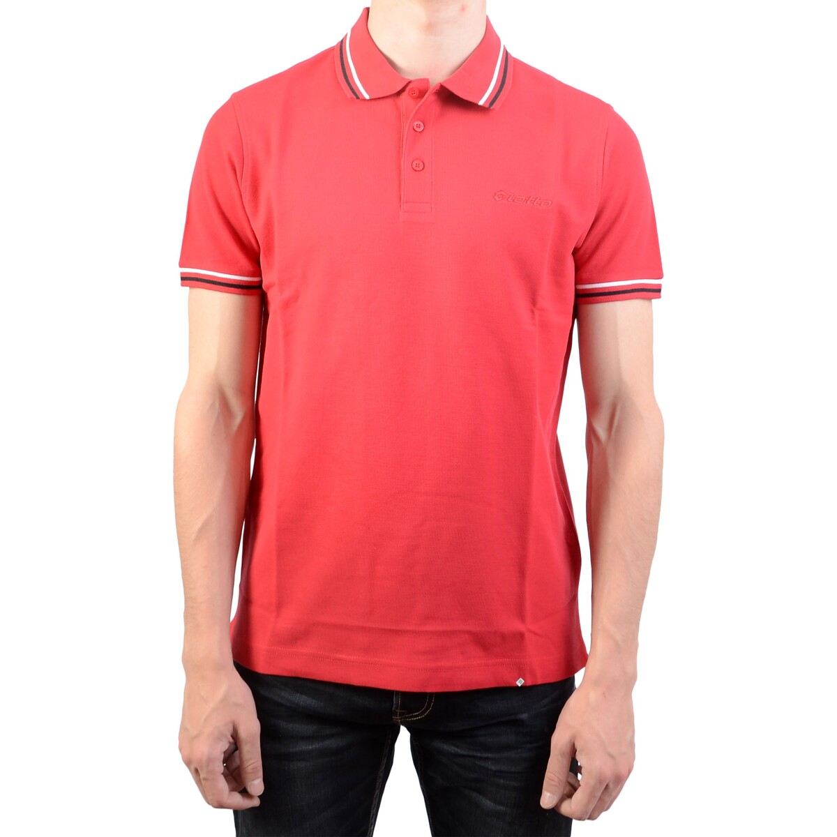 Vêtements Homme Polos manches courtes Lotto Polo Classica PQ Rouge