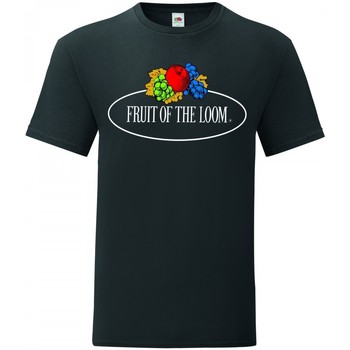 Vêtements Homme T-shirts manches courtes Fruit Of The Loom Leo Noir