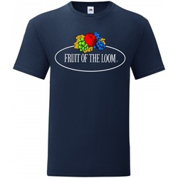 Vêtements Homme T-shirts manches courtes Fruit Of The Loom Leo Bleu Marine