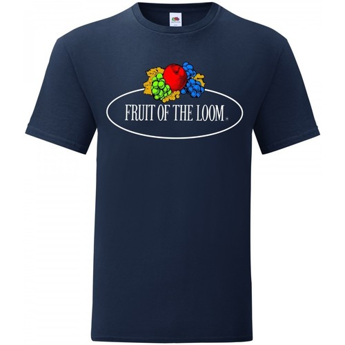 Vêtements Homme T-shirts manches courtes Fruit Of The Loom Leo Bleu