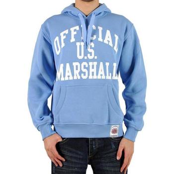 U.S Marshall Sweat Capuche Us Marshall Ciel Blanc Bleu