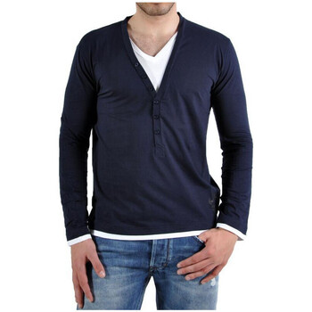 Vêtements Homme T-shirts manches longues Rg 512 T-Shirt S52110 Navy Bleu