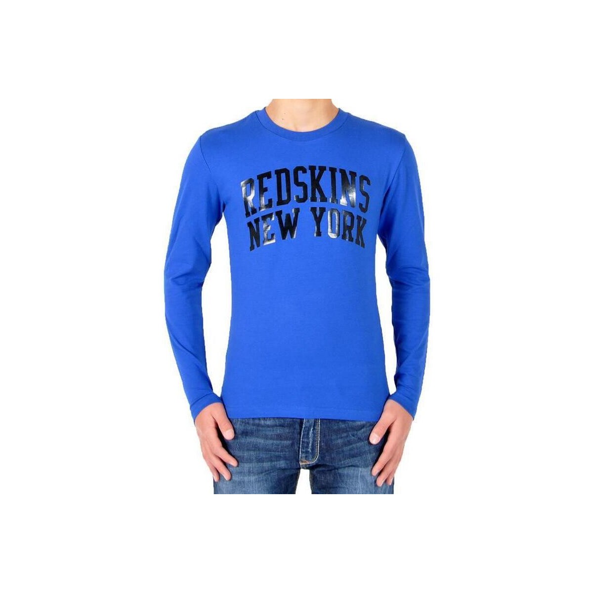 Vêtements Fille T-shirts zipped manches longues Redskins Travis Electrique Bleu