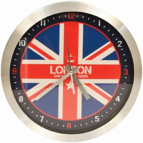 Les Petites Bomb Horloges Ceanothe Pendule ronde Flag London Multicolore