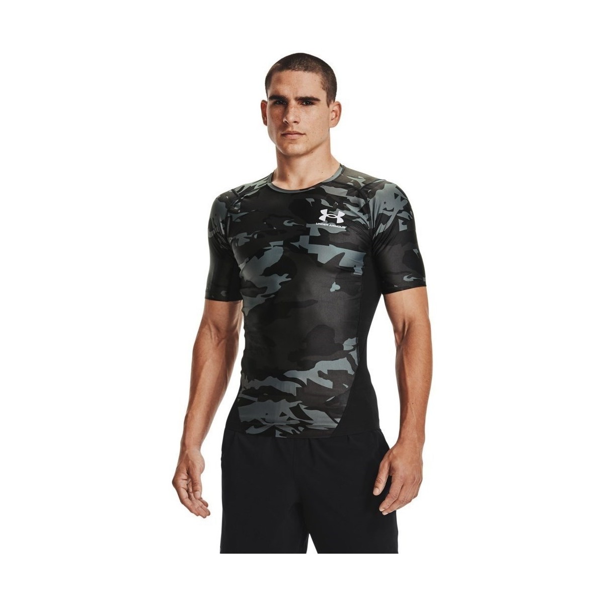 Vêtements Homme T-shirts manches courtes Under Armour HG Isochill Comp Print Gris