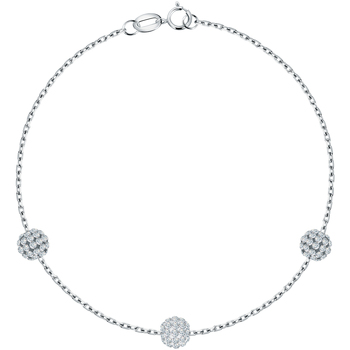 Montres & Bijoux Bracelets Cleor Bracelet  en Argent 925/1000 et Cristal Blanc